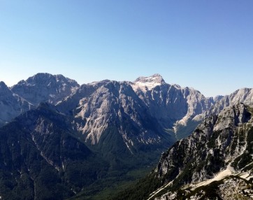 Iz Slemena pogled proti Triglavu