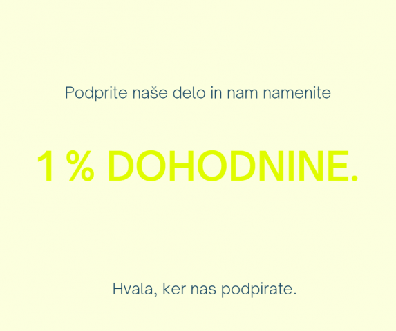 1% dohodnine za Društvo Projekt Človek
