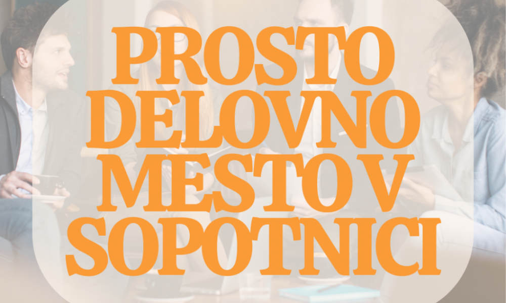 Prosto delovno mesto v Sopotnici: STROKOVNI DELAVEC V TERAPEVTSKI SKUPNOSTI - M/Ž