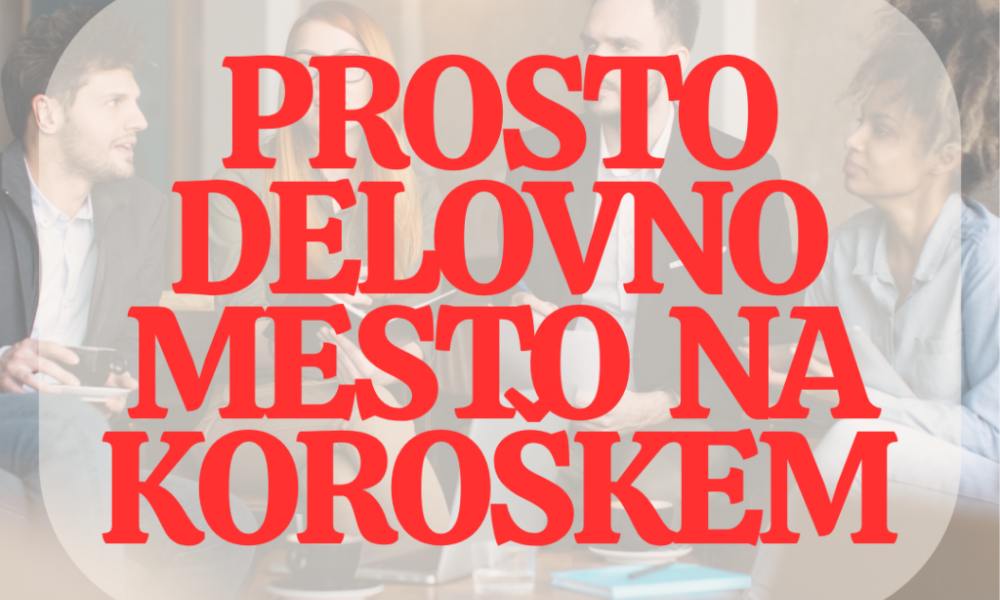Prosto delovno mesto na Ravnah na Koroškem: STROKOVNI DELAVEC ZA DELO Z ZASVOJENIMI IN MLADIMI - M/Ž