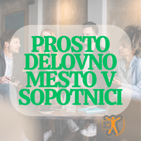 ZAPOSLIMO STROKOVNEGA DELAVCA (M/Ž) V TERAPEVTSKI SKUPNOSTI V SOPOTNICI