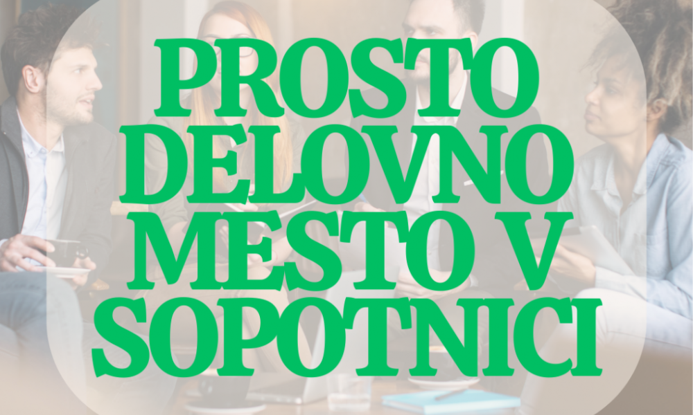 ZAPOSLIMO STROKOVNEGA DELAVCA (M/Ž) V TERAPEVTSKI SKUPNOSTI V SOPOTNICI