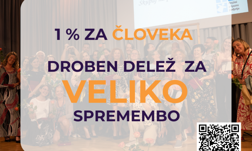 1% za Človeka - droben delež za veliko spremembo