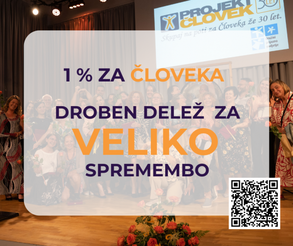1% za Človeka - droben delež za veliko spremembo